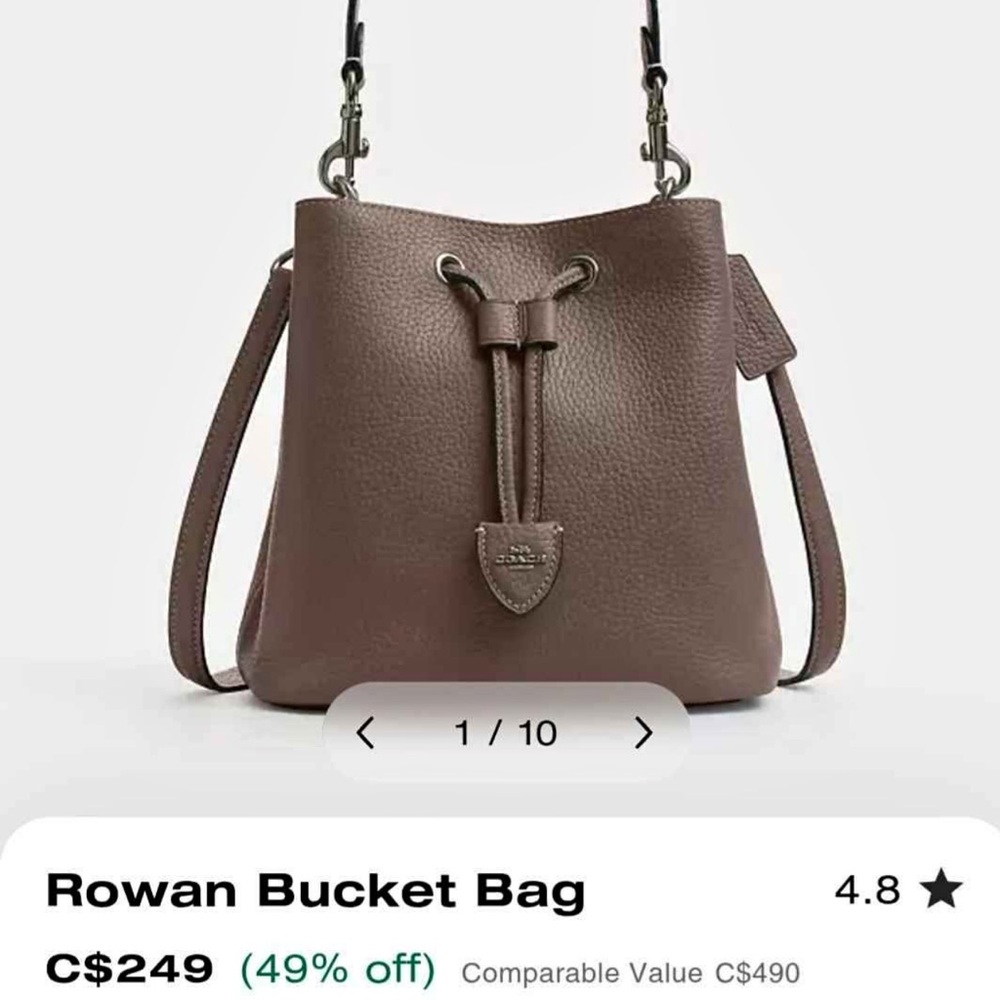 Brown Bucket Bag
